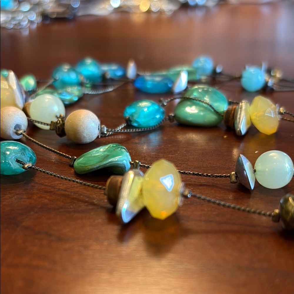 Elegant Multi-Color Beaded Necklace